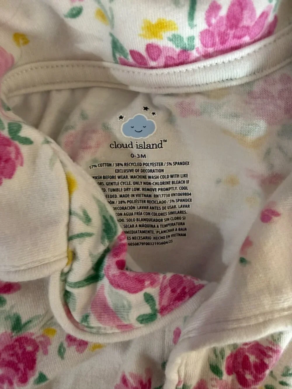 #0009 Mommy and Me Matching Pajamas Set - Floral M/0-3m